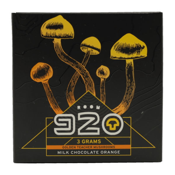 Room 920 - Mushroom Chocolate Bar - Milk Chocolate Orange - 3 grams | Mushroom Dispensary Canada