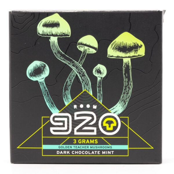 Room 920 - Mushroom Chocolate Bar - Dark Chocolate Mint - 3 grams | Mushroom Dispensary Canada