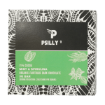 Psilly - Dark Chocolate Bar - Mint & Spirulina | Mushroom Dispensary Canada