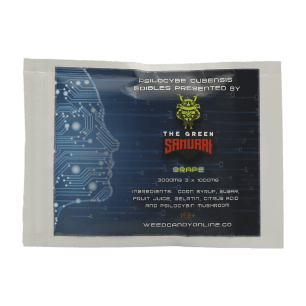 The Green Samurai - Shroom Gummies - Grape - 3g | Mushroom Dispensary Canada