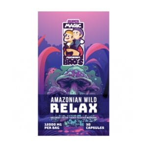 Super Magic Mushroom Bro’s - Amazonian Wild RELAX - 400MG Capsules | Mushroom Dispensary Canada