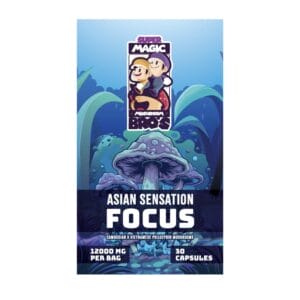 Super Magic Mushroom Bro’s - Asian Sensation FOCUS - 400MG Capsules | Mushroom Dispensary Canada